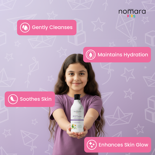 Nomara kids Body Wash Detail