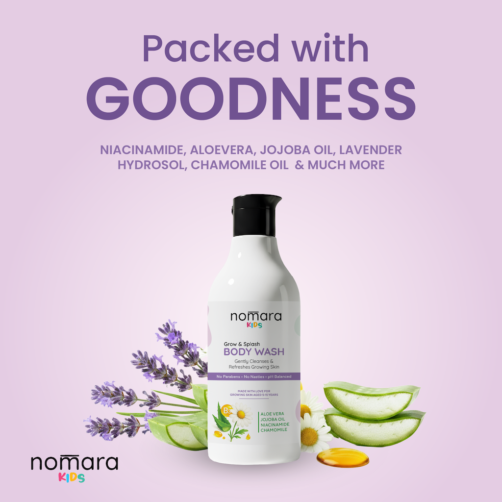 Nomara kids Body Wash Detail