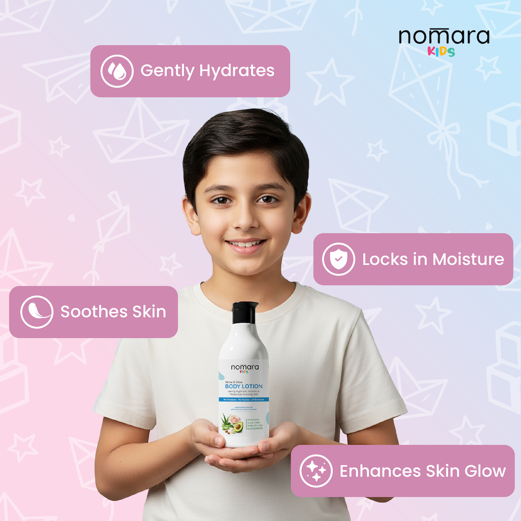 Nomara kids Body Lotion Detail