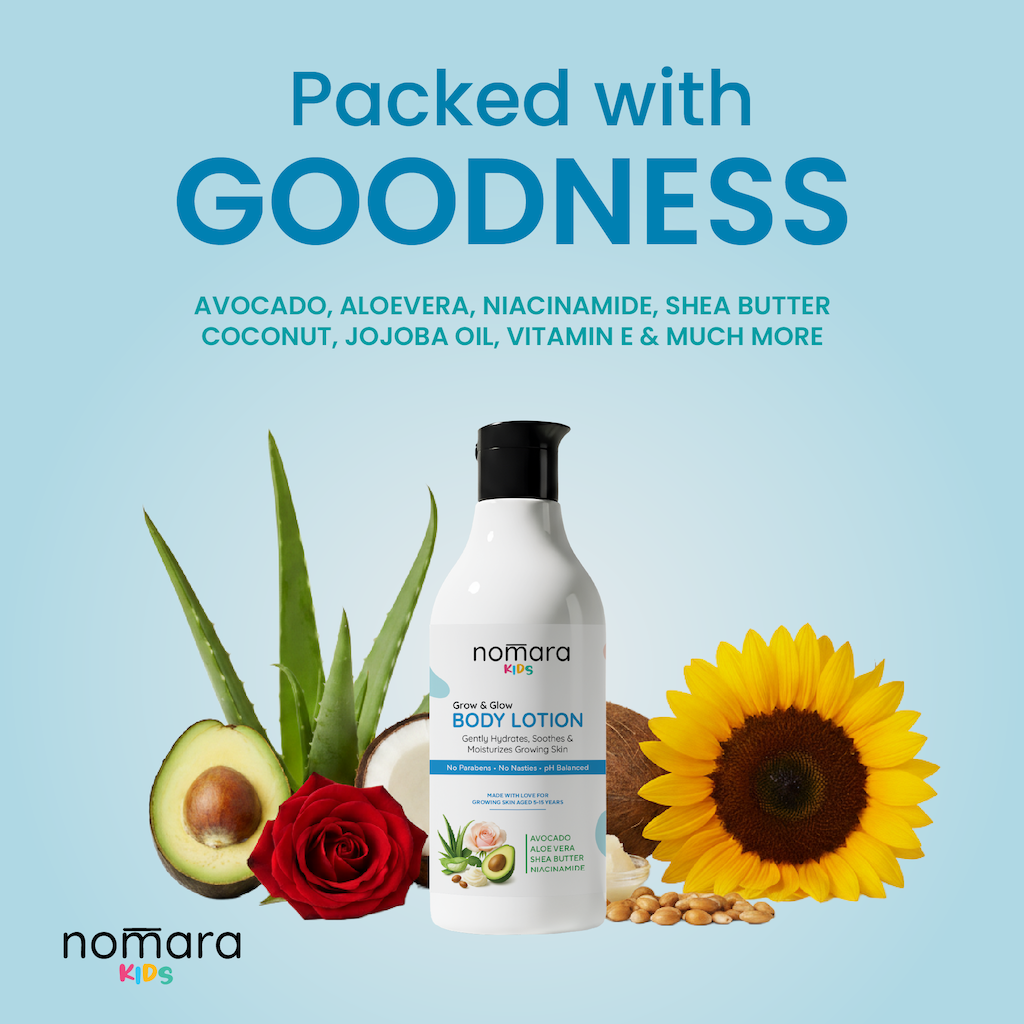 Nomara kids Body Lotion Detail